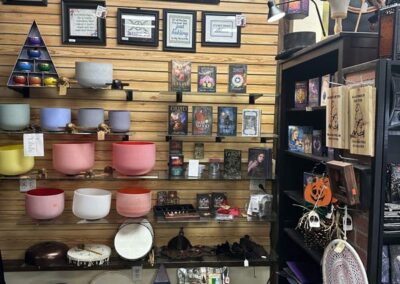 tarot and singing bowls at the conjuring tree in West Jordan