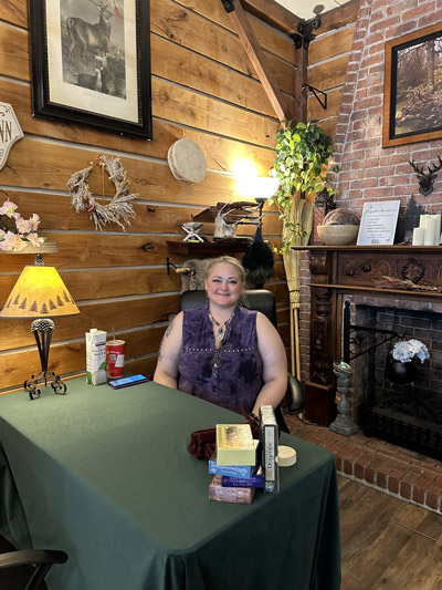 tarot and energy healer at the conjuring tree